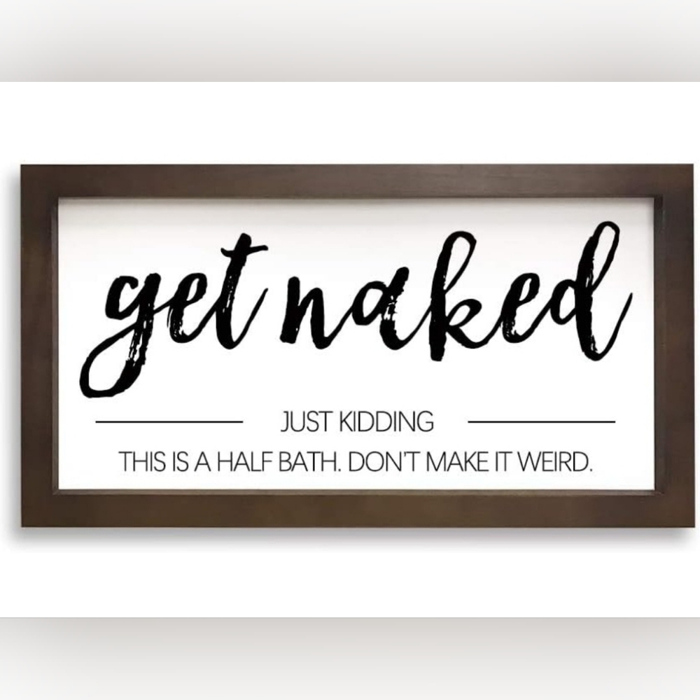 Farmhouse Bathroom Sign